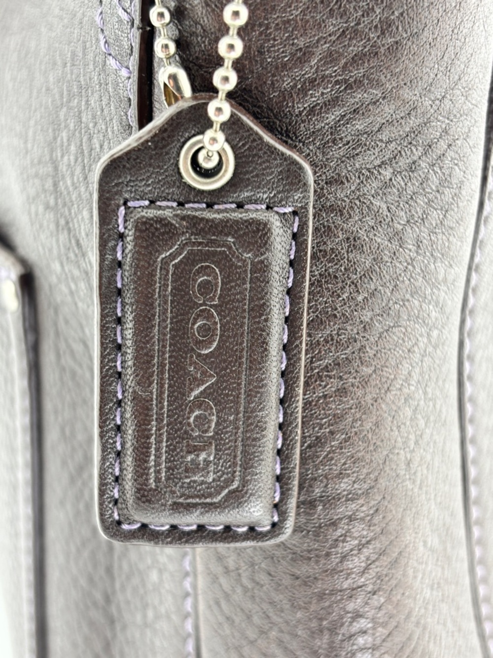 Coach E06S-10131 Chelsea Brown Pebbled Leather Hobo Shoulder Handbag - Picture 8 of 14